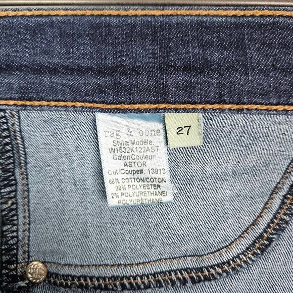 RAG & BONE 10 Inch High Rise Skinny Medium Wash Stretchy Modern Women's Jeans 27 - Picture 6 of 7